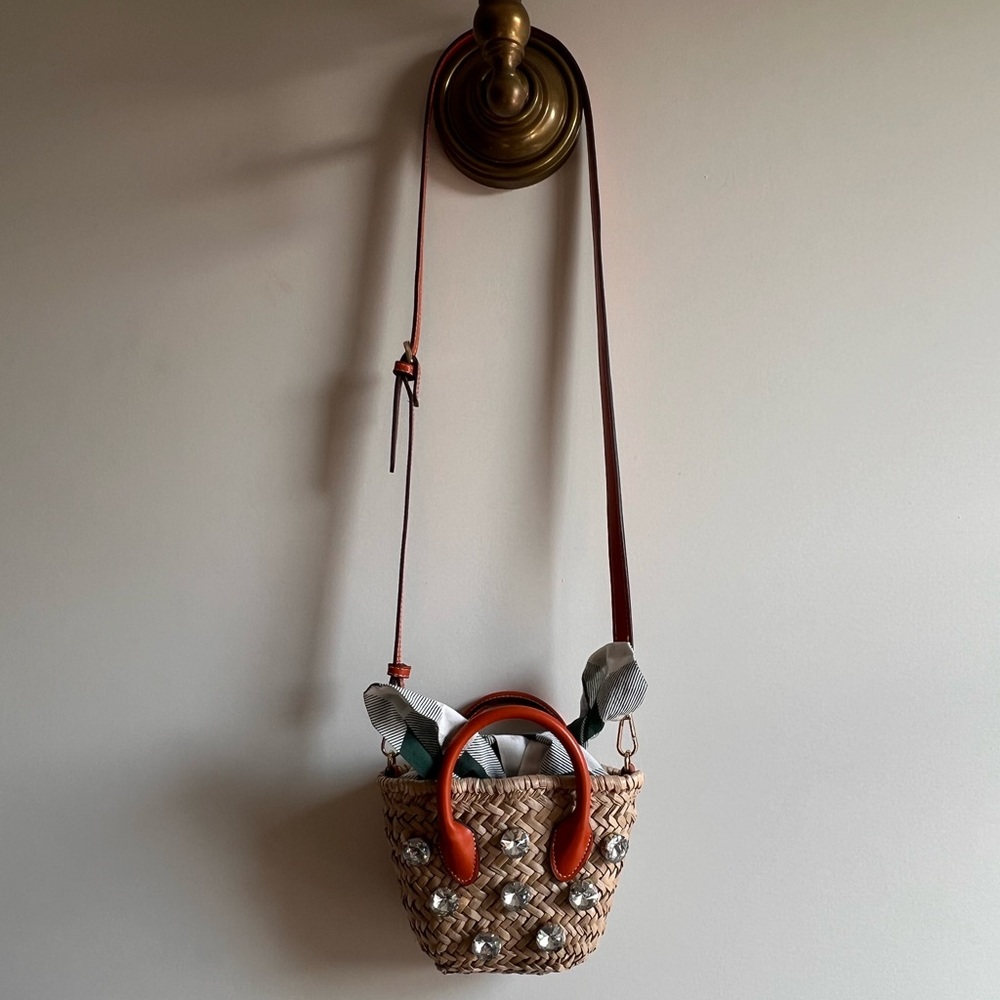 ZARA MINI BASKET BAG ORANGE